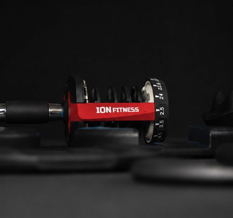 ION fitness Verstelbare Dumbbells 2,5–24 Kg (paar)