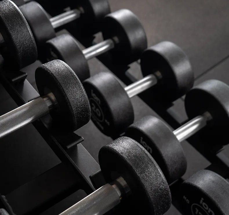 Haltères Ronds en Caoutchouc ION fitness (paire)