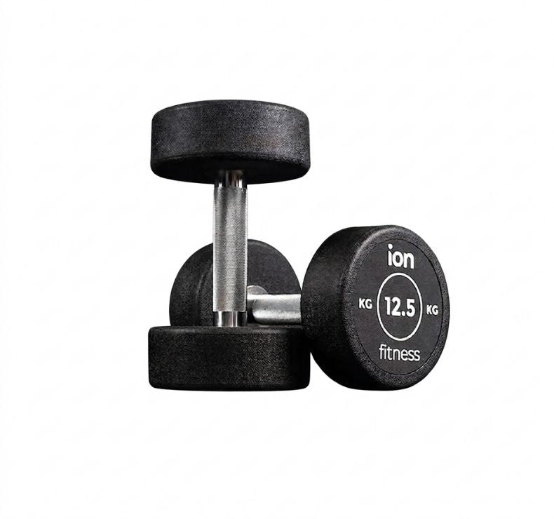 Haltères Ronds en Caoutchouc ION fitness (paire)