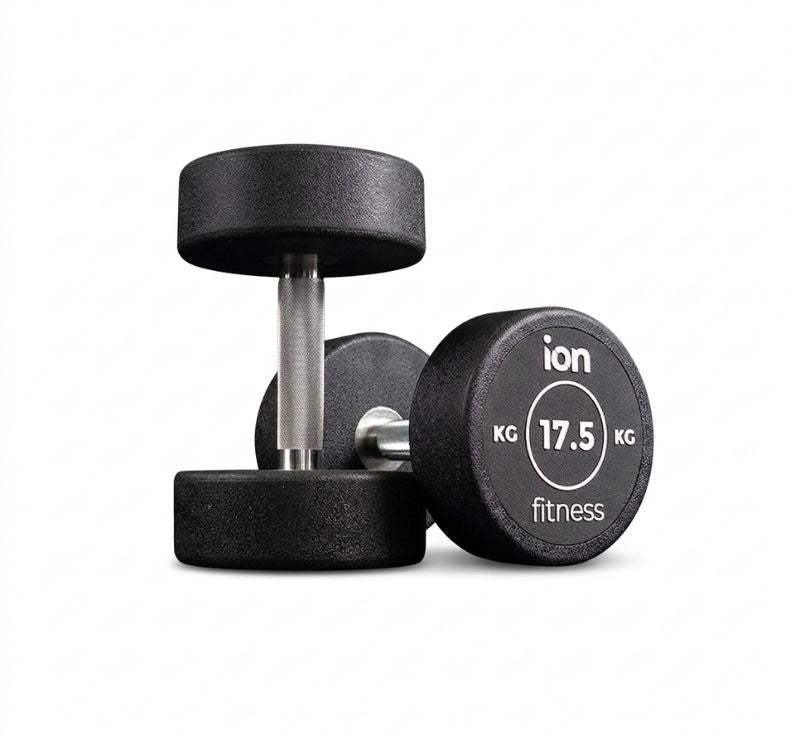 Haltères Ronds en Caoutchouc ION fitness (paire)