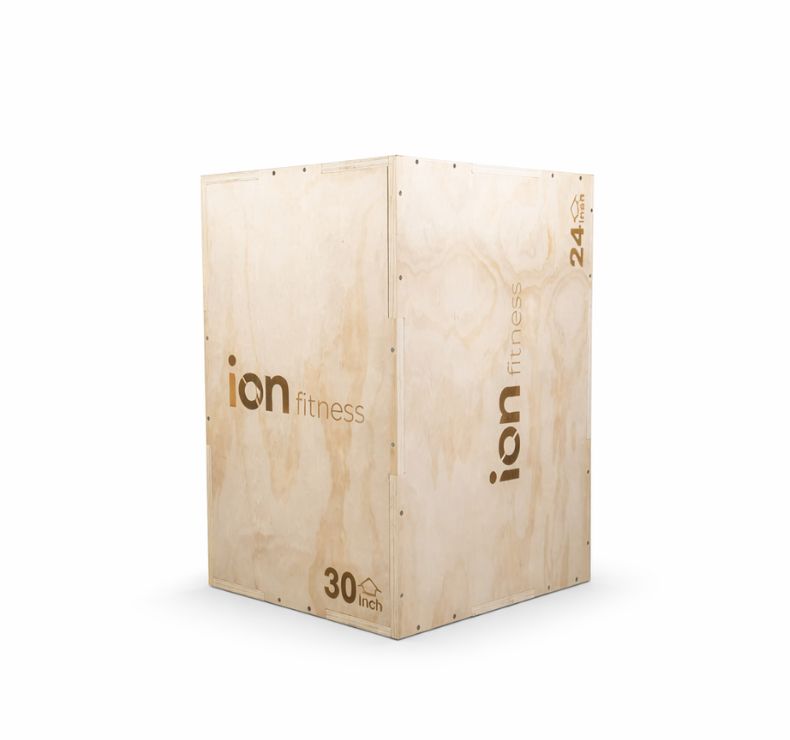 Cajón Pliométrico de Madera ION fitness de 50 x 60 x 76 cm