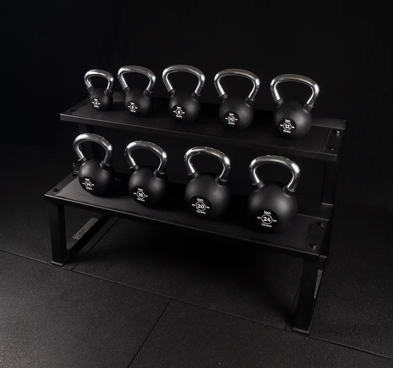 Set de 9 Kettlebells 4–24 Kg + Rack ION fitness
