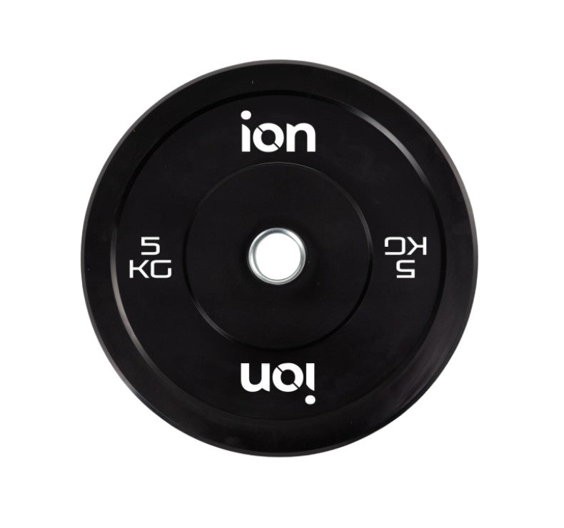 Disco Olímpico Bumper Negro ION fitness