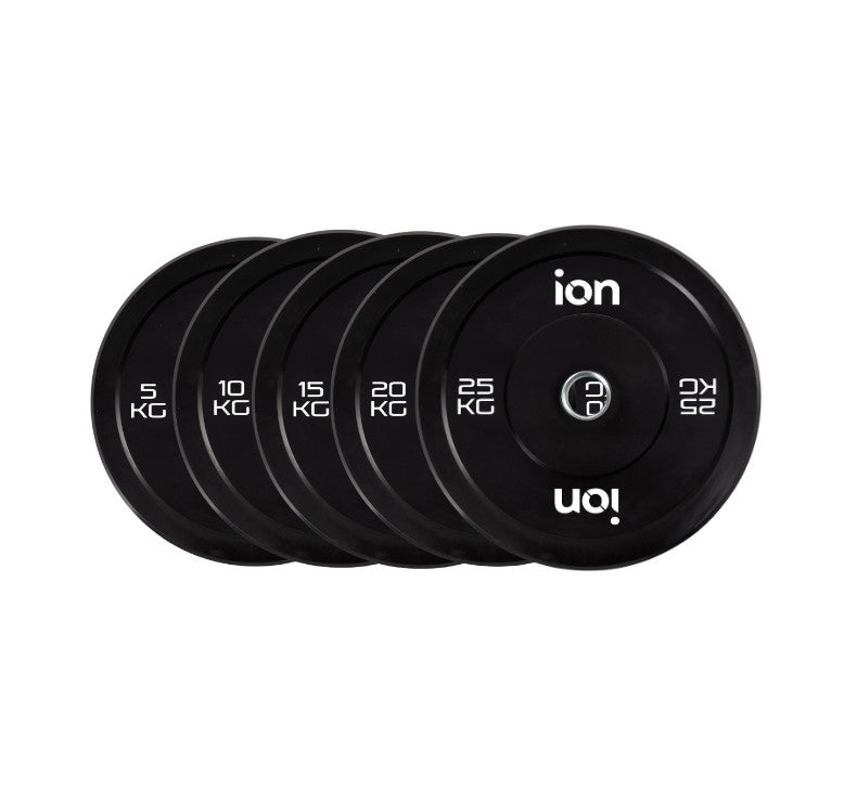 Disco Olímpico Bumper Negro ION fitness