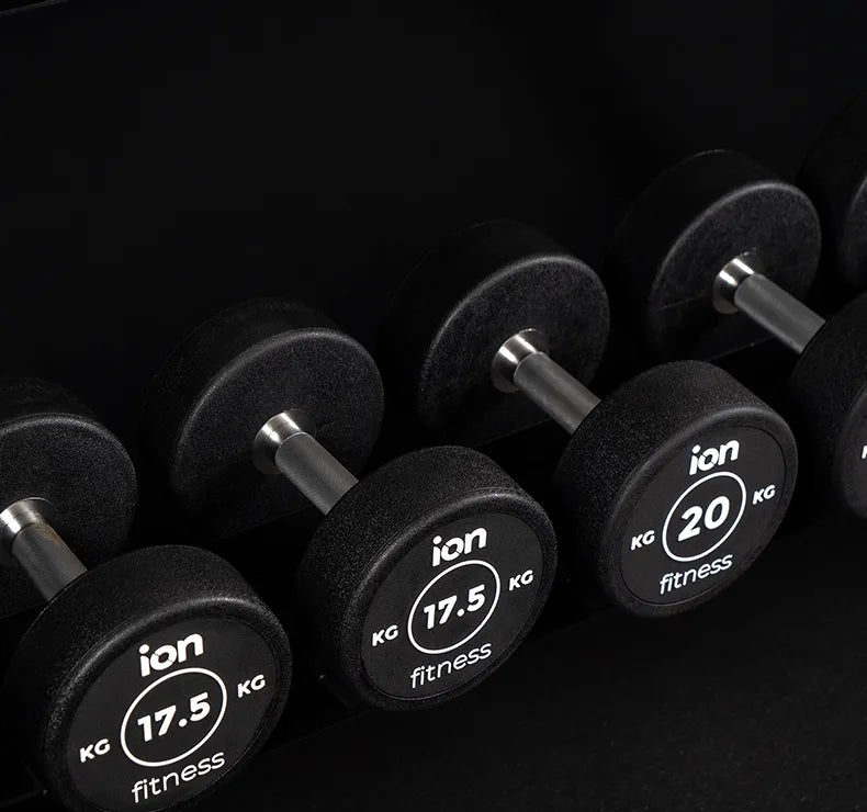 Haltères Ronds en Caoutchouc ION fitness (paire)