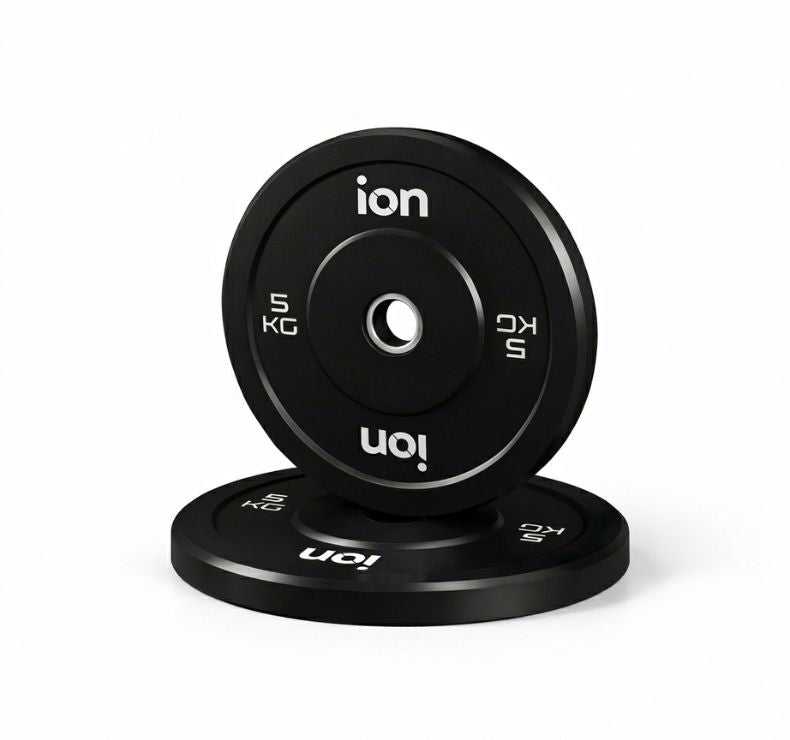 Disco Olímpico Bumper Negro ION fitness