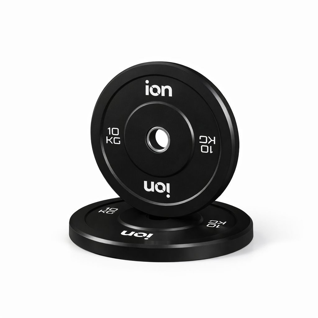 Disco Olímpico Bumper Negro ION fitness