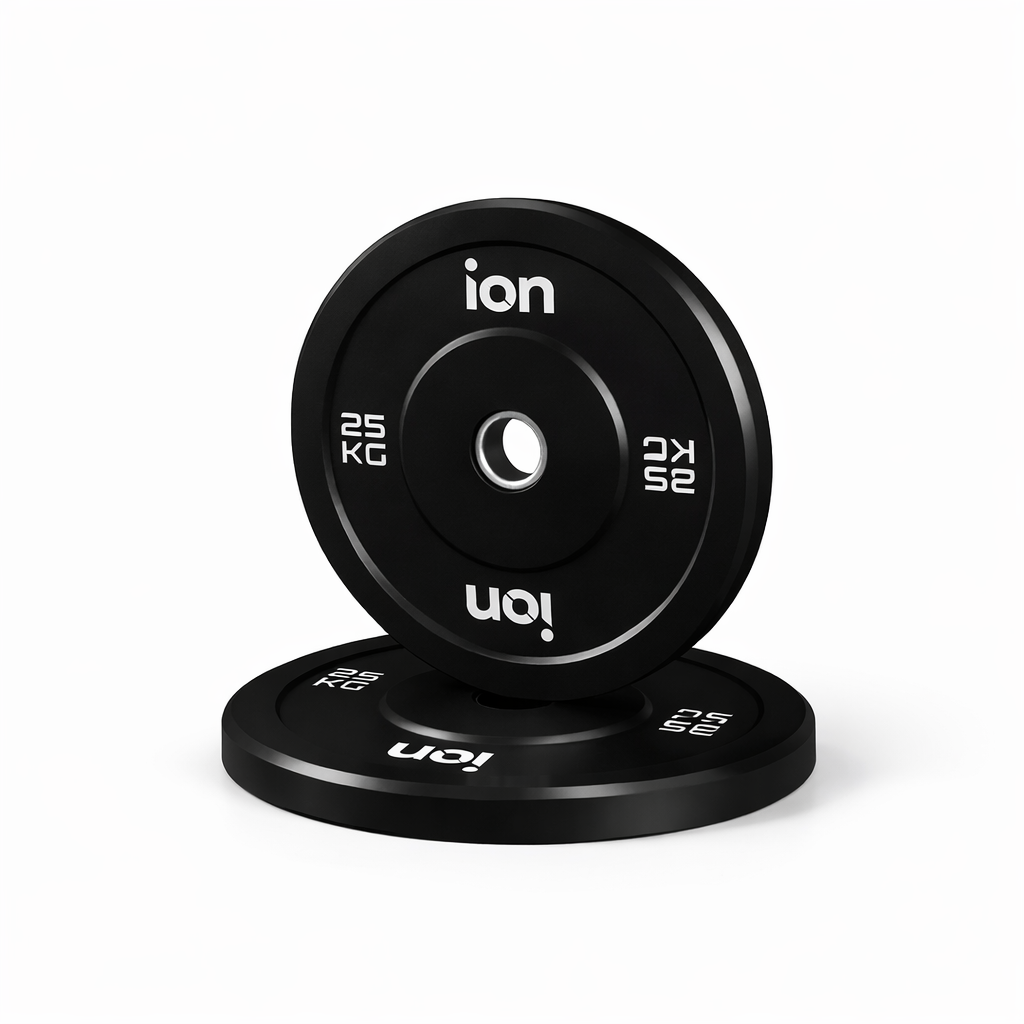 Disco Olímpico Bumper Negro ION fitness