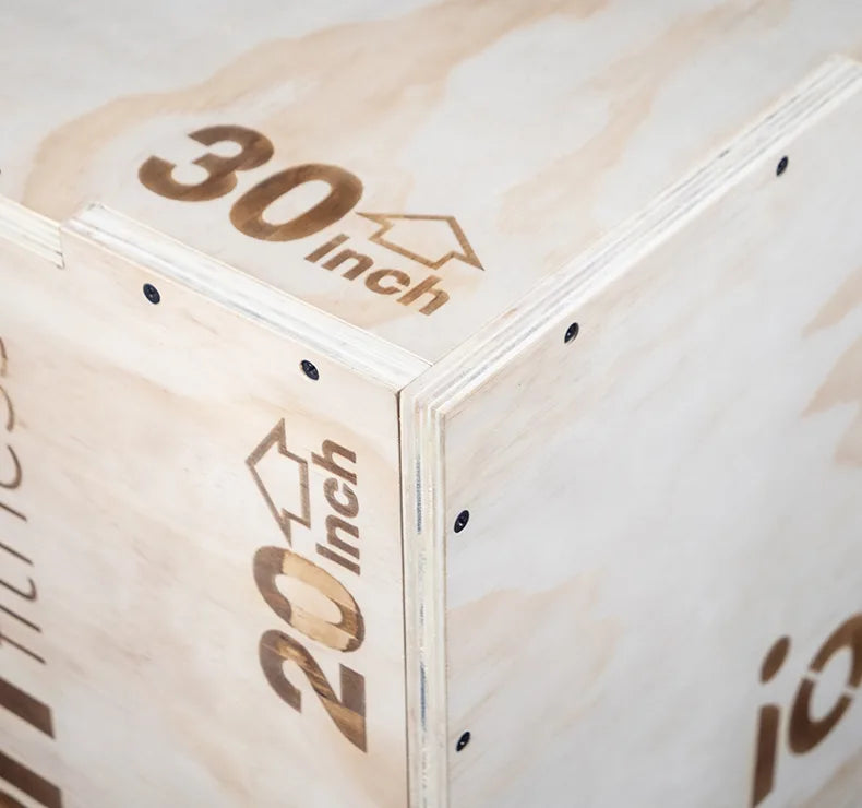 Cajón Pliométrico de Madera ION fitness de 50 x 60 x 76 cm