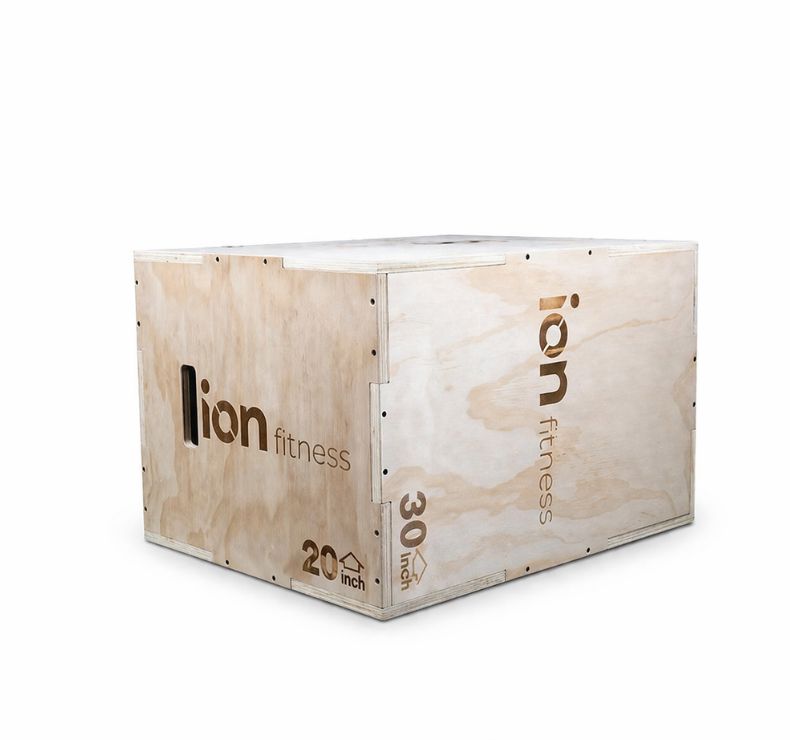 Cajón Pliométrico de Madera ION fitness de 50 x 60 x 76 cm