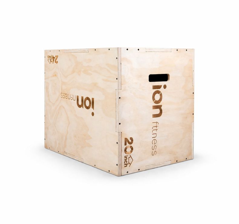 Cajón Pliométrico de Madera ION fitness de 50 x 60 x 76 cm