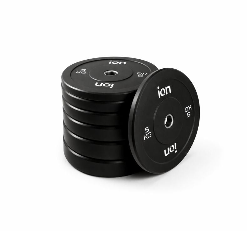 ION fitness Black Bumper Plate