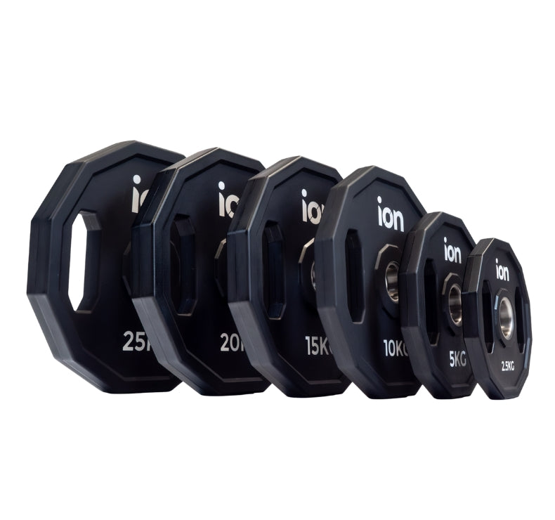 Disco Olímpico Doble Agarre Uretano ION fitness