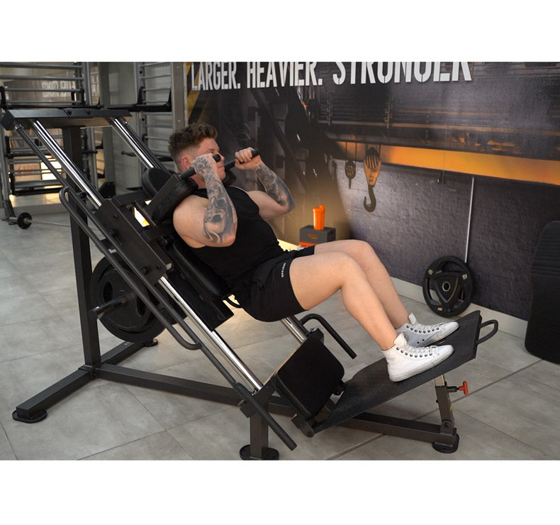 Máquina Dual Squat e Leg Press ION fitness DSLP1000