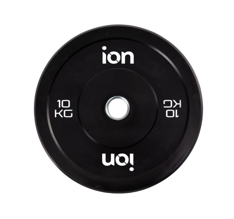 Disco Olímpico Bumper Negro ION fitness