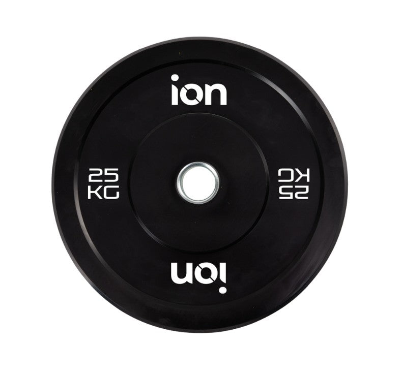 Disco Olímpico Bumper Negro ION fitness