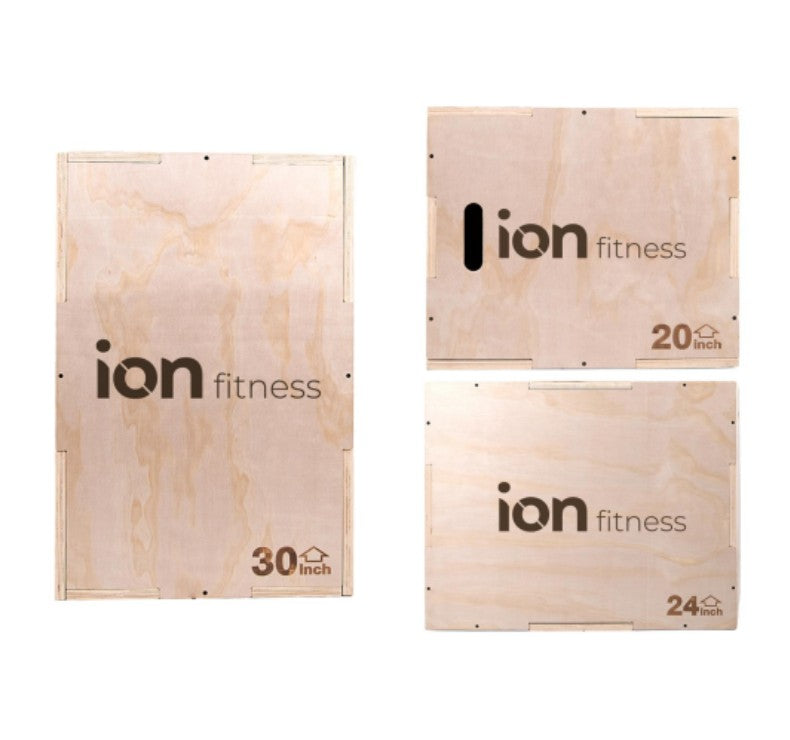 Cajón Pliométrico de Madera ION fitness de 50 x 60 x 76 cm